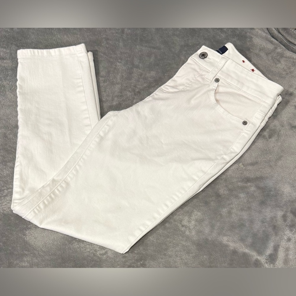 Talbots Simply Flattering Collection White Ankle Jeans - Picture 2 of 9